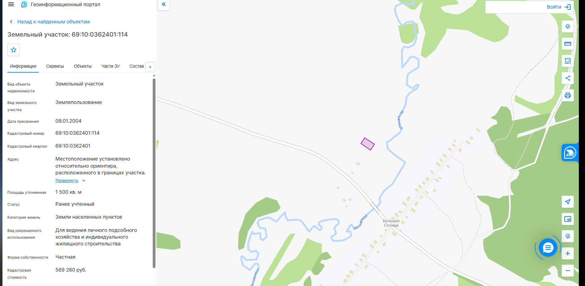 Кадастровая карта