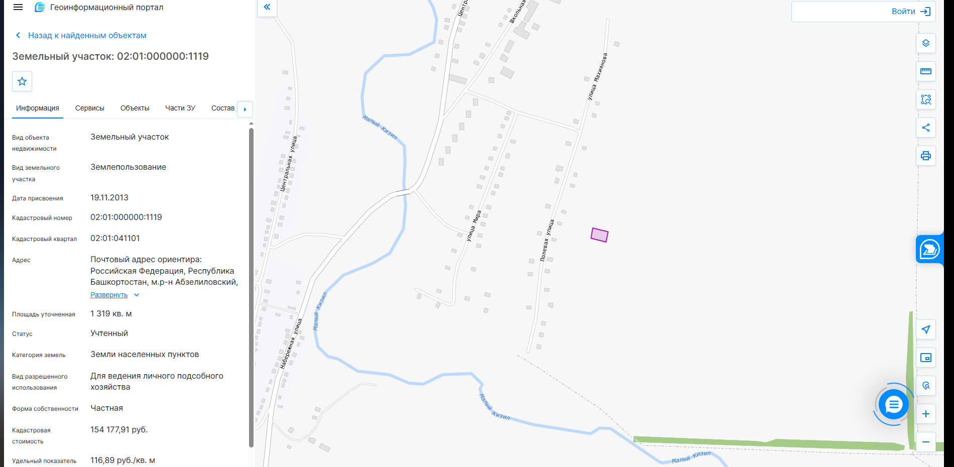 Кадастровая карта